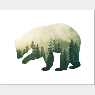 Wild Forest Bear Posters and Art